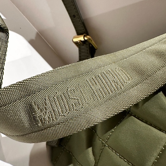 Moschino Studded Logo Backpack Quilted Nylon - Picture 12 of 16
